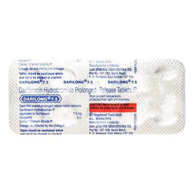 Darilong 7.5mg Tablet 10'S - Bladder And Prostate Disorders-Oth