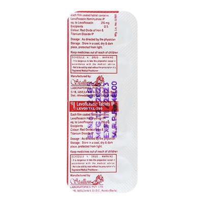LEVOSTAL 250 Tablet 10's - Bacterial Infections-Qui