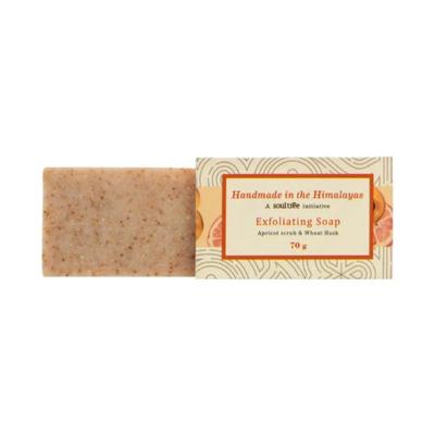 SoulTree Exfoliating Soap (Apricot & Wheat Husk) 70 gm - Soaps