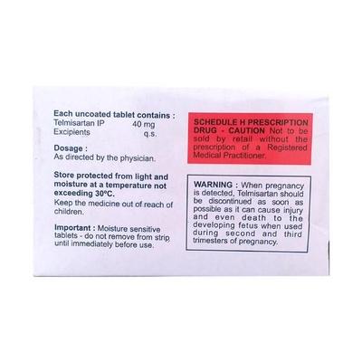 Tetan 40mg Tablet 15'S - Hypertension-Ang