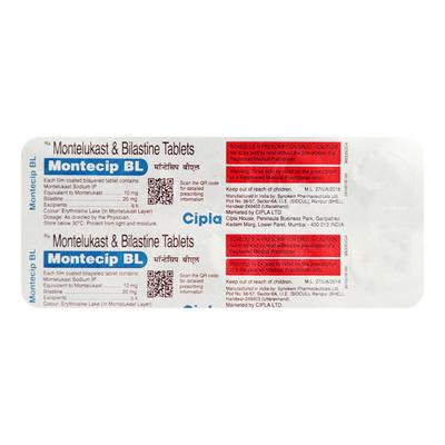 MONTECIP BL Tablet 10's - Allergies-Ant