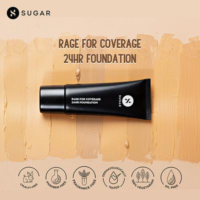 SUGAR Cosmetics Rage For Coverage 24Hr Foundation - 17 Raf 25 ml - Foundation