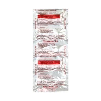 Metosartan 25mg Tablet 10'S - Hypertension-Ana