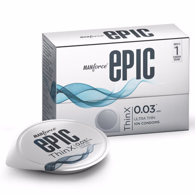 Manforce Epic Thinx Ultra thin Condoms 10's - Plain/Flavoured Condoms