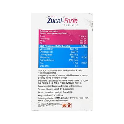 ZNCAL FORTE Tablet 15's - Supplements-Vam