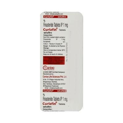 Curlzfin 1mg Tablet 10'S - Bladder And Prostate Disorders-Dru