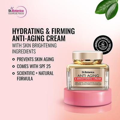 Stbotanica Pure Radiance Anti Aging & Face Brightening Cream 50 gm - Face Creams