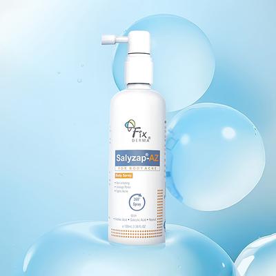 Fixderma 2% Salicylic Acid + 2% Azelaic Acid Salyzap AZ Acne Body Spray For Back & Upper Arms 100ml - Face Wash & Cleansers