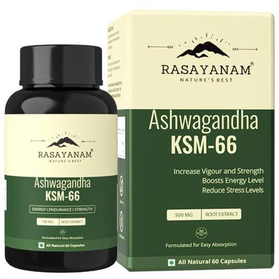 Rasayanam Ashwagandha KSM66 500 MG Capsules 60's - Sexual Care