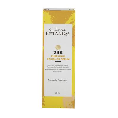 Clovia Botaniqa 24K Pure Gold Facial Oil Serum with Saffron & Goat Milk 30 ml - Facial Kits