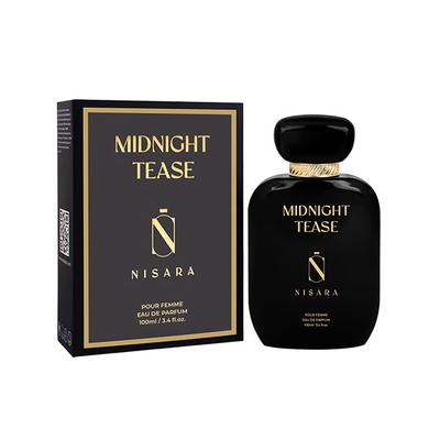 Nisara Midnight Tease Perfume Long Lasting Fragrance Floral Woody Musky Eau De Parfum For Women 100 ml - Women Perfumes (Edt/Edp)