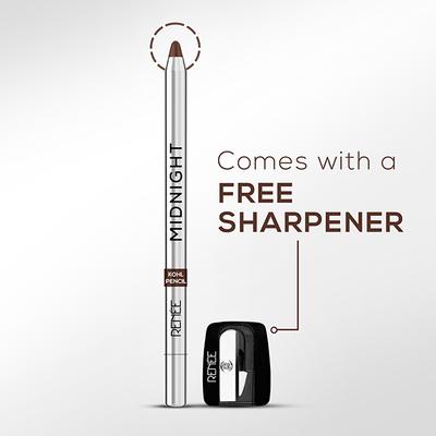 Renee Midnight Kohl Pencil- Brown 1.5 gm - Kajal & Kohls