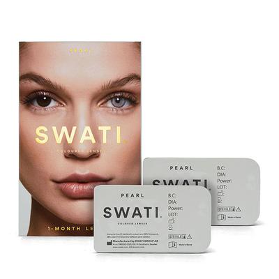 Swati Cosmetics Coloured Lenses Pearl 1 Month Contact Lenses ( - 1.25) 1's - Eyecare Lenses