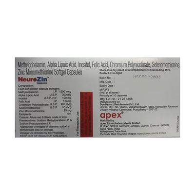 NEUROZIN Capsule 10's - Supplements-Vam