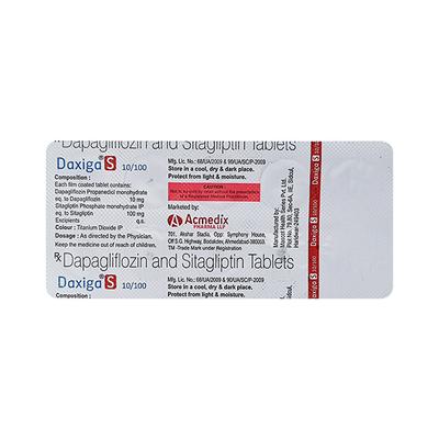 DAXIGA S Tablet 10's - Diabetes-Ant