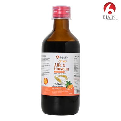 Bjain Omeo Alfa Ginseng Sugar Free Syrup 200 ml - Speciality Medicine