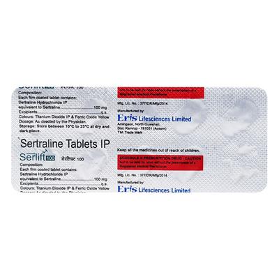 Serlift 100mg Tablet 10'S - Depression-Ant