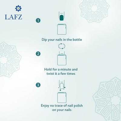 Lafz Nail Polish Remover, Enriched With Castor Oil 50 ml - Nail Polish Remover