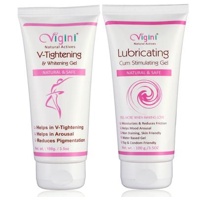 Vigini V-Tightening Gel 100ml + Lubricating Stimulation Gel 100 ml - Intimate Care