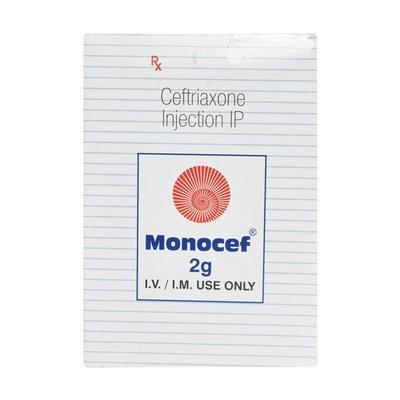 Monocef 2Gm Injection 1's - Bacterial Infections-Cep