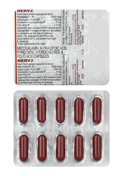 Nervz Capsule 10'S - Supplements-Vam