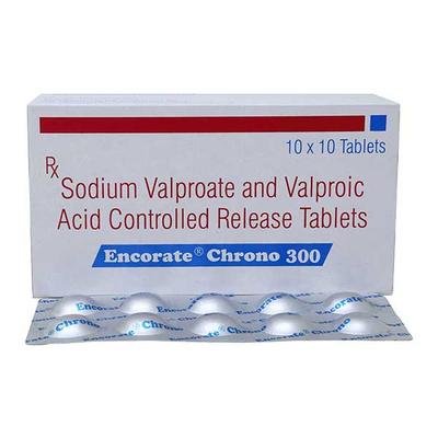 Encorate Chrono 300mg Tablet 10'S - Epilepsy/Convulsion-Ant