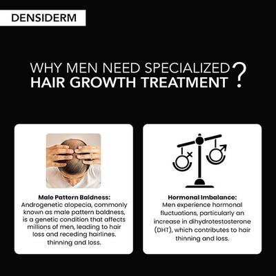 O3+ Men Densiderm Hair Growth Serum Scalp Spray with Ginseng For Hair Fall Control & Hair Growth 50ml - Hair Serums