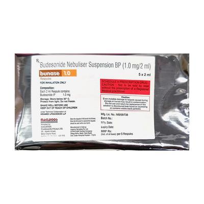 BUNASE 1.0 Respules 5X2ml - Asthma/COPD-Ast