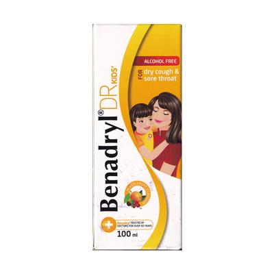 BENADRYL DR KIDS MIXED FRUIT FLAVOUR Syrup 100ml - Cough And Cold-Cou