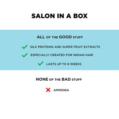 BBlunt Salon Secret High Shine creme Hair Colour 4.56 Mahogany Reddish Brown (50gm+50ml+8ml) 1's - Crème