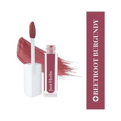 Just Herbs Ayurvedic Matte Liquid Lipstick with Long Lasting, Hydrating, Beetroot Burgundy 2ml - Liquid Lipsticks