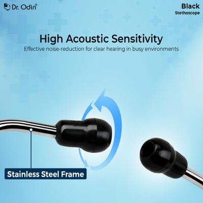 Dr. Odin Stethoscope Black 1's - Health Monitoring Devices