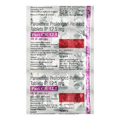 Pari CR 12.5mg Tablet 15'S - Depression-Ant