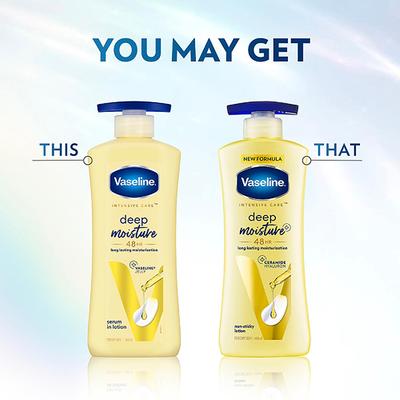 Vaseline Deep Moisture Body Lotion for Cushion Soft Skin With Ceramides Hyaluron 400 ml - Lotions & Creams