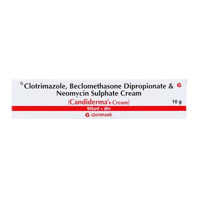 Candiderma + Cream 10gm - Skin Infections-Taa
