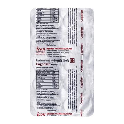 Cognifast 90mg Tablet 10'S - Nootropics And Neurotrophics