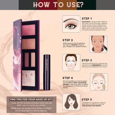 Colorbar Make Up Kit-The Morning Muse-001 21.9 gm - Face Palettes