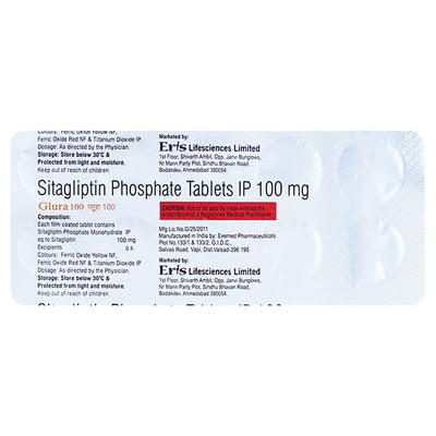 GLURA 100 Tablet 10's - Diabetes-Ant