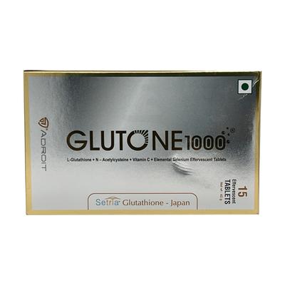 Glutone 1000Mg Effervescent Tablet 15's - Supplements-Sup
