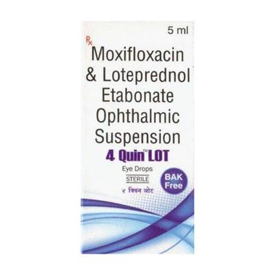 4 QUIN LOT BAK FREE Eye Drops 5ml - Eye Infections-Eaa