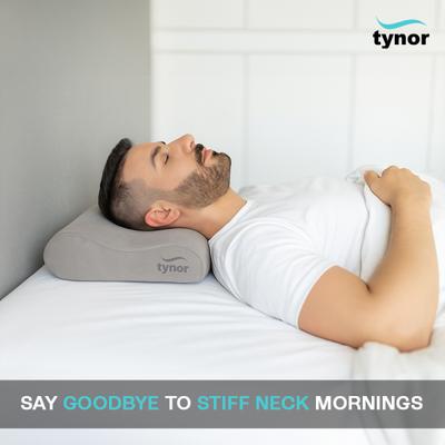 Tynor Contoured Cervical Pillow - Grey (One Size Fits All) (B 19) - Others Ortho Supports
