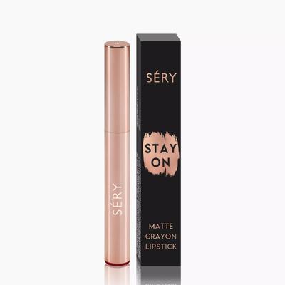 SERY Stay On Matte Crayon Lipstick - Silk Nude 2 gm - Lipsticks