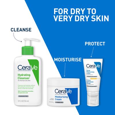Cerave AM Facial Moisturizing Lotion - Normal to Dry Skin Day Cream With Sunscreen SPF 50 52 ml - Body Sunscreen