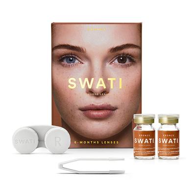 Swati Cosmetics Coloured Lenses Bronze 6 Month Contact Lenses ( - 2.75) 1's - Eyecare Lenses