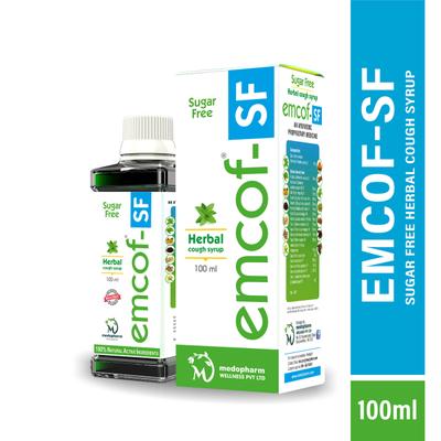 Emcof-SF Herbal Cough Syrup 100 ml - Cough Syrup