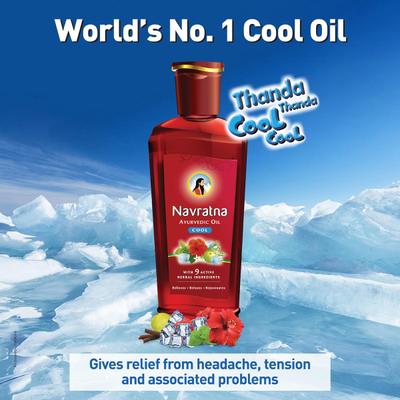 Navratna Ayurvedic Cool Oil 90 ml - Hair Oils