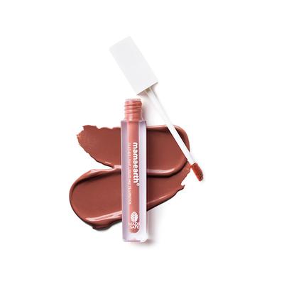 Mamaearth Feather Light Liquid Matte Lipstick with Coconut & Vitamin E for 16-Hour Long Stay (Weightless & Non-Drying) - 05 Nude Brown 3.5 ml - Lipsticks