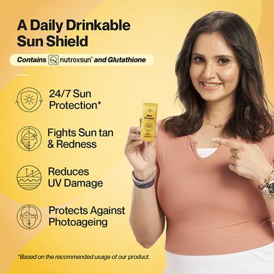 Setu Skin Protect - First Drinkable Sunshield with Plant Based NutroxSun & Glutathione (30 Sachets, Strawberry) 1's - Multi-Vitamins