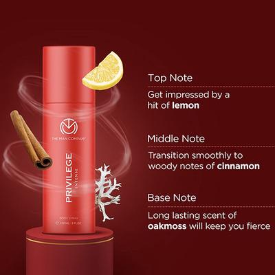 The Man Company Body Spray Multifaceted (TMC-WEB-2324) each 150ml 4's - Men Perfumes (Edt/Edp)