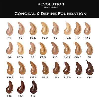 Makeup Revolution Conceal & Define Foundation F9 23 ml - Concealer